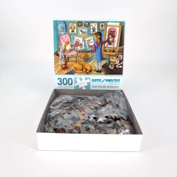 Bits and Pieces 300 Large Piece "The Artist" by Brooke Faulder Jigsaw Puzzle GUC - Picture 13 of 13